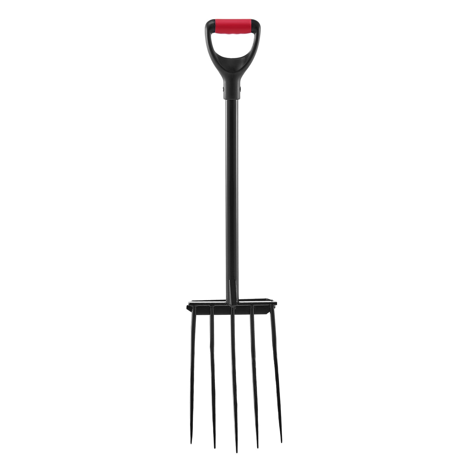 5 Tines Garden Fork Tool Metal Handle 41 In Spading Pitchfork Y Grip Heavy Duty_voghion.com